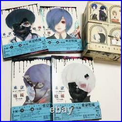 Tokyo Ghoul First Limited Edition Blu-Ray All 4 Volume Set With Storage Box Mint