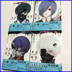 Tokyo Ghoul First Limited Edition Blu-Ray All 4 Volume Set With Storage Box Mint